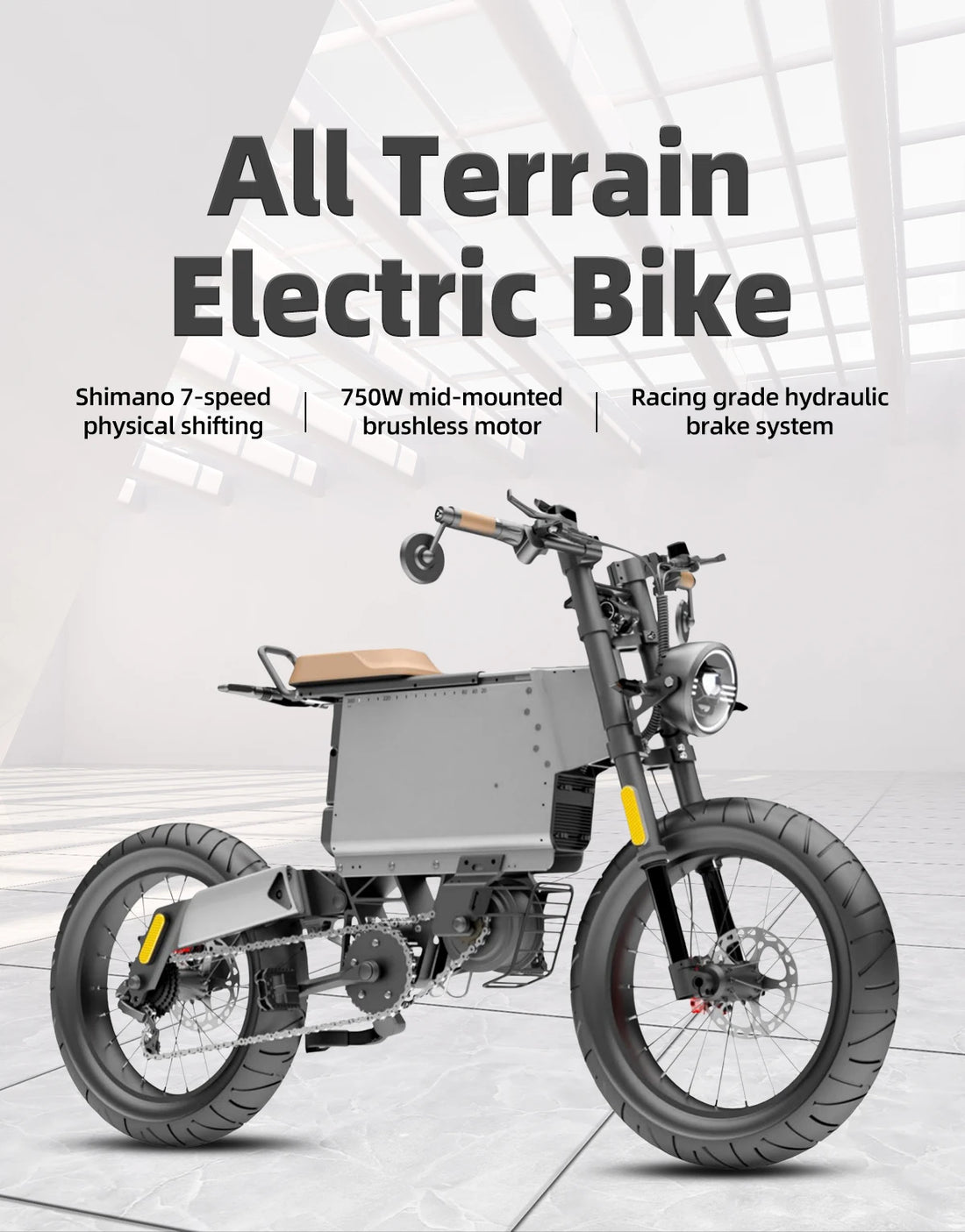 48V 750W 45km/h All-terrain Electric Mountain Bike