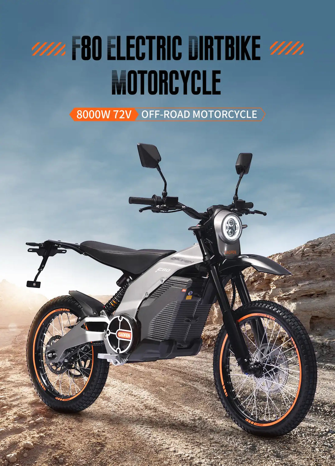 72V 8000W Max Speed 85km/h Electric Motorcycle For Adult